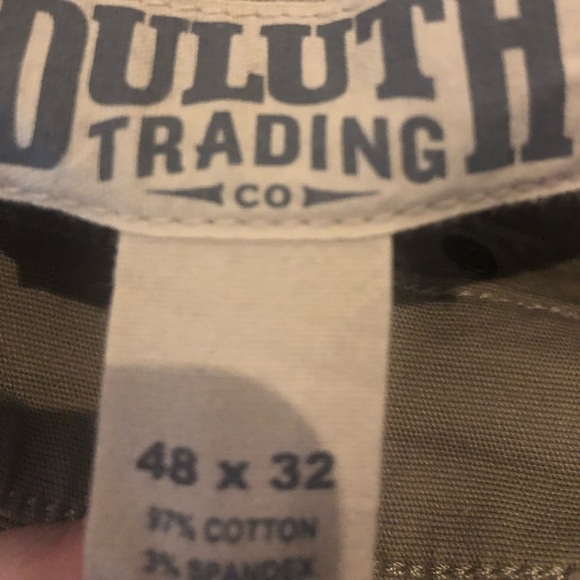 Duluth trading co flex fire hose beige double knee  cargo pants sz 48x32 - Picture 1 of 5